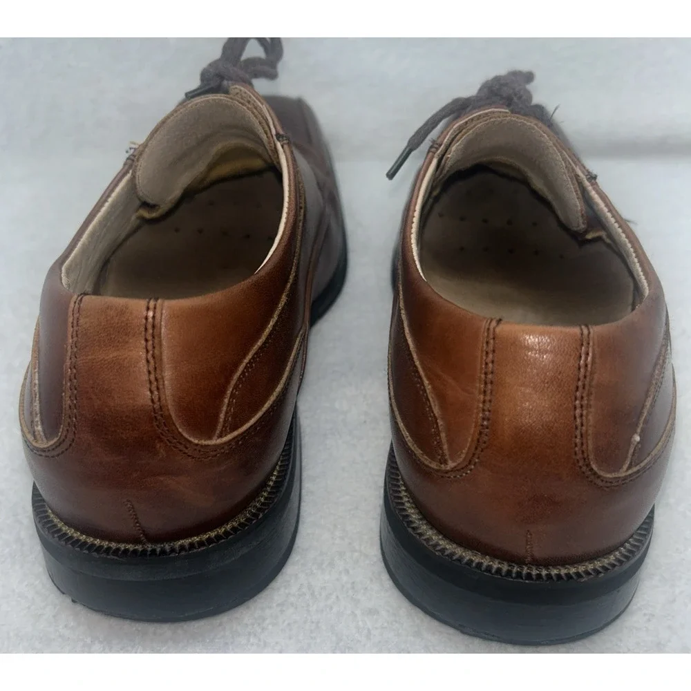 Florsheim‎ Men's Shoes Brown Leather Comfortech Bike Toe Lace Up Size 10D